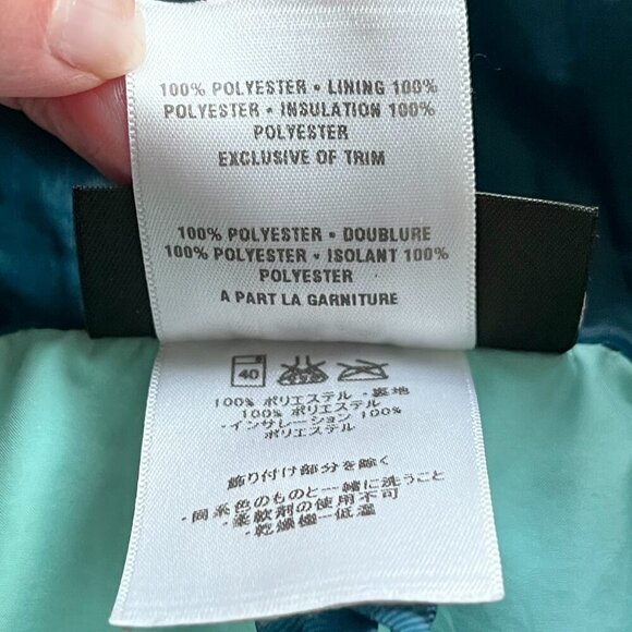 Patagonia Lidia Parka Size XS Teal Long Puffer Jacket Outdoor Winter Insulated - Picture 5 of 8